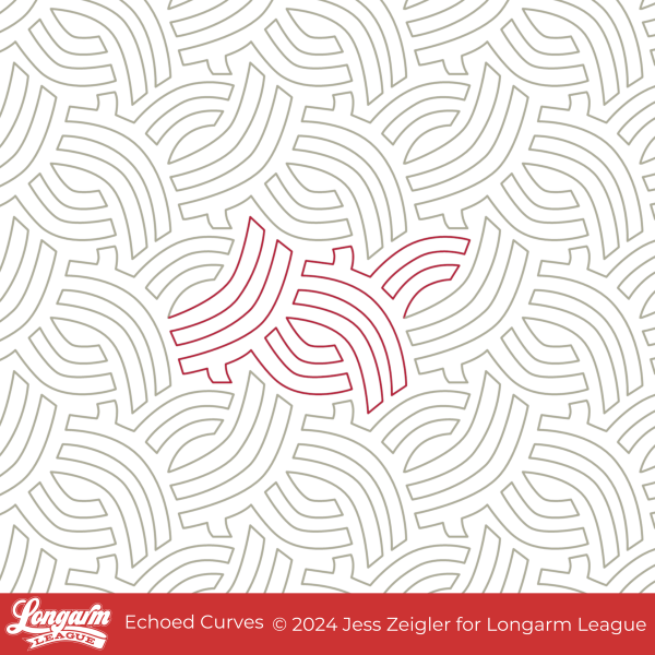 Abstract maze pattern with a highlighted pink area in the center.