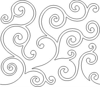 A white background with swirls of different sizes.