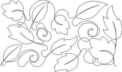 A bunch of leaves are drawn on paper