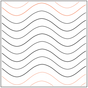A white background with black and red lines on it.