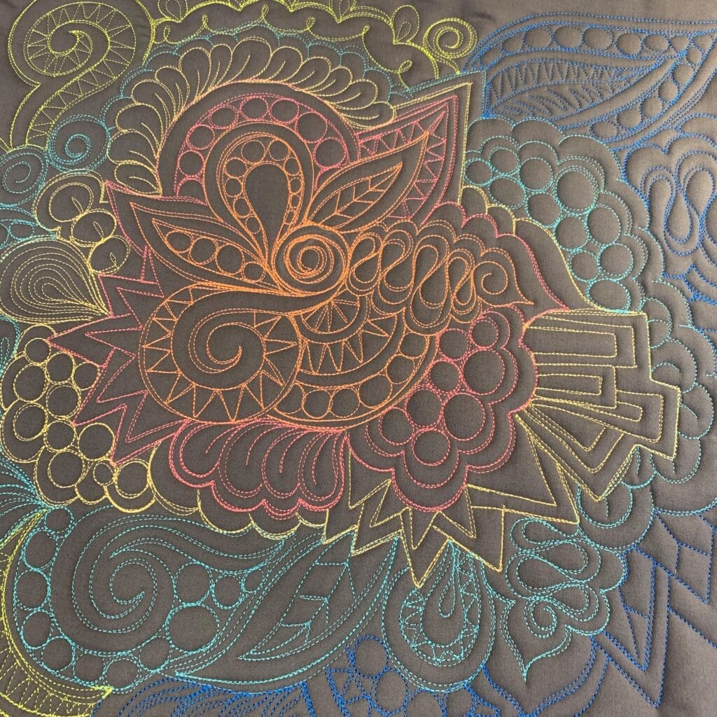 A close up of a drawing on paper