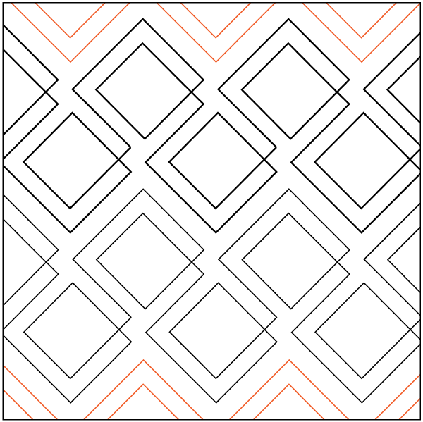 A pattern of squares and lines on a white background.
