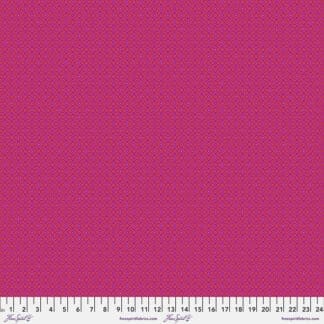 A pink fabric with a small dot pattern.
