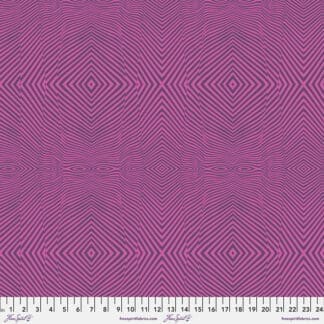 A purple background with a pattern of lines and squares.