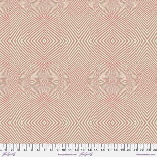 A pink and white pattern is shown.