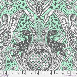 A close up of the fabric with a pattern