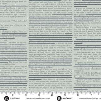 Close-up of printed text with a ruler at the bottom for scale.
