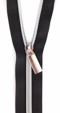 black zipper by the yard